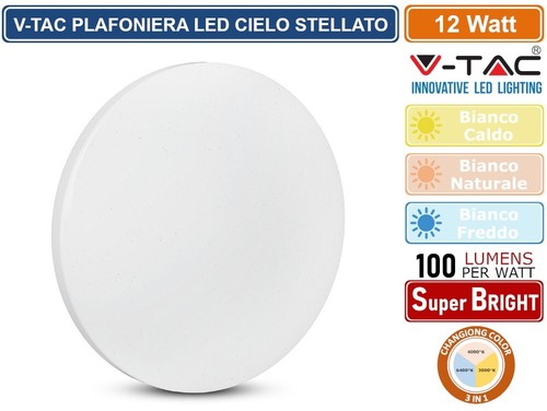 Tac plafoniera led rotonda - v-tac,
